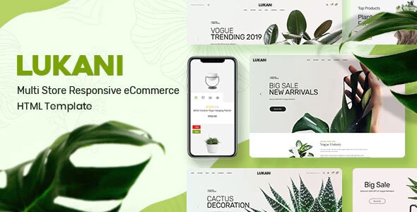Plant and Flower Shop eCommerce HTML Template - Lukani