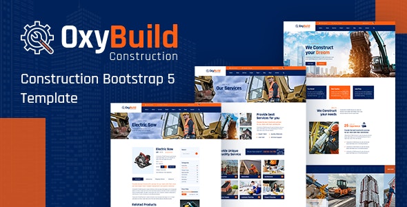 OxyBuild - Construction Bootstrap 5 Template