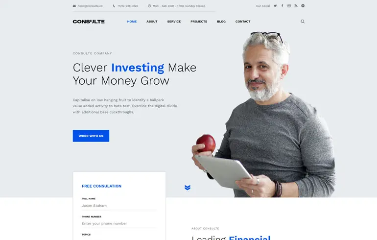 Consulte - Consulting Finance HTML Template