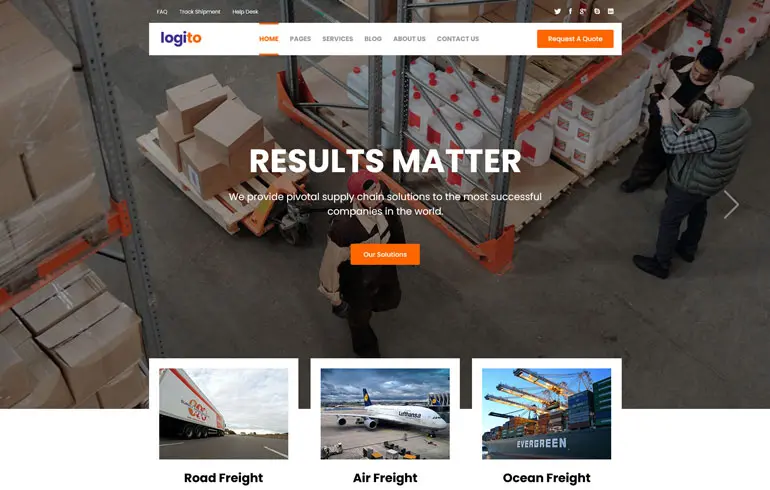 Logito - Transport & Logistics Bootstrap 5 Template