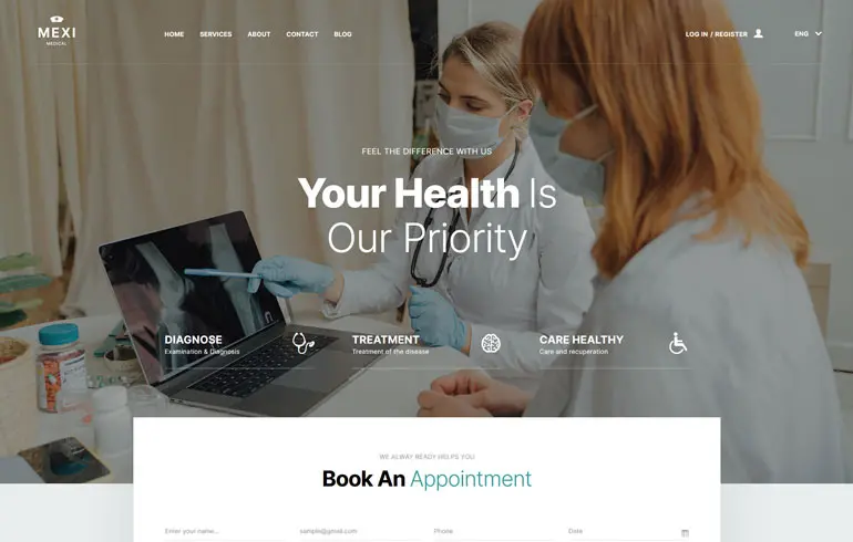 Mexi - Health & Medical Bootstrap 5 Template